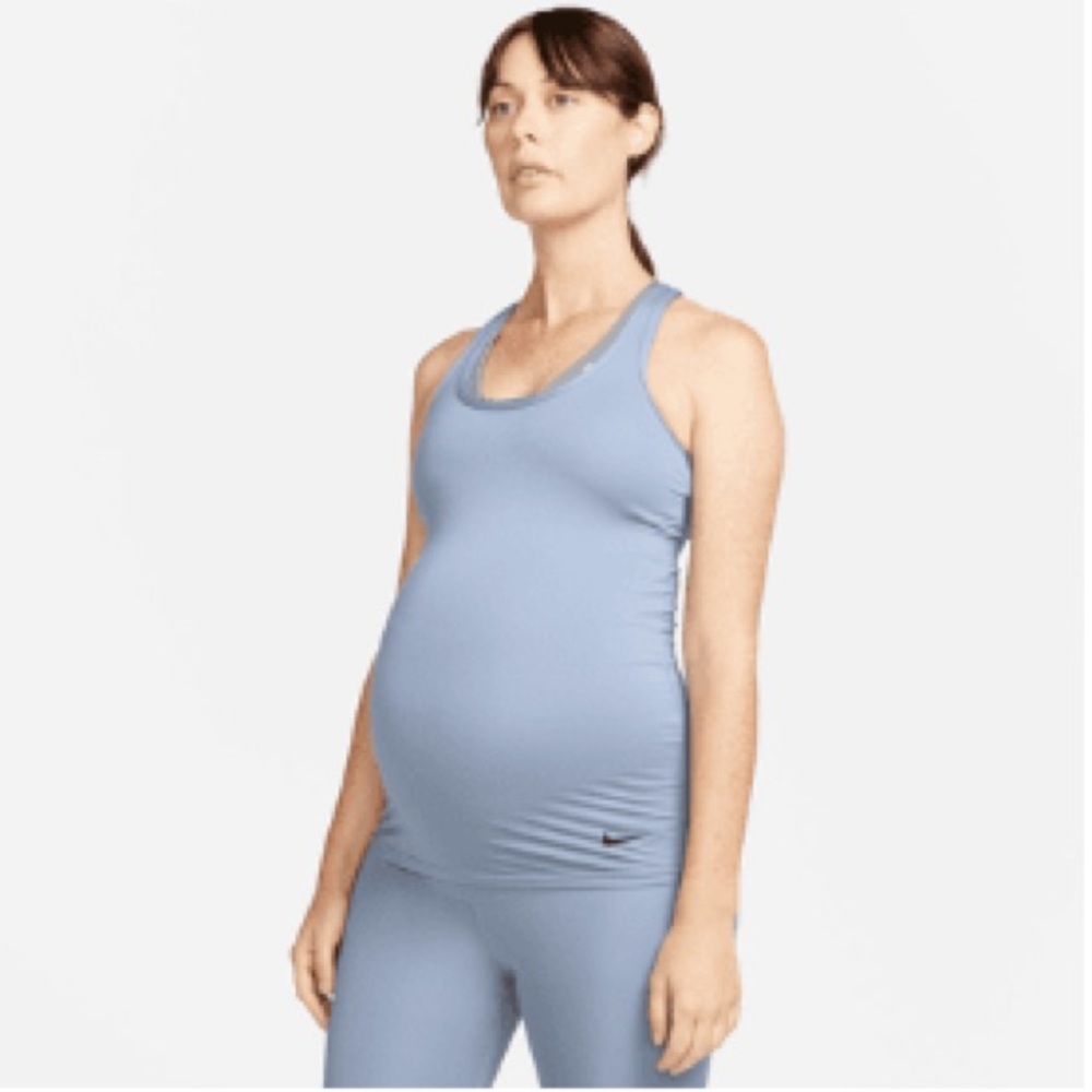 Nike Light Blue Racerback Maternity Tank